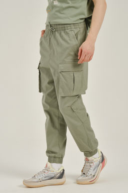 Брюки карго Зеленый