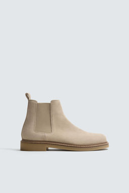 LEATHER CHELSEA BOOTS - Zara фото 11
