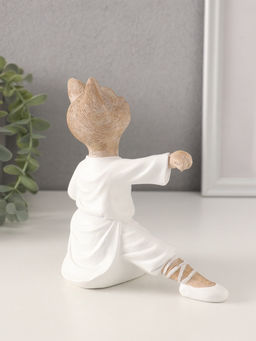 Фигурка полистоун «Кот каратист», 14×7.5×15 см