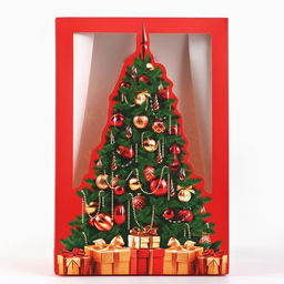 Цена за 2 шт. Коробка подарочная новогодняя складная Роскошный праздник, 15?7?22 см