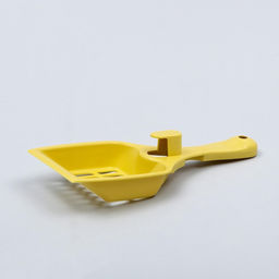 Цена за 4 шт. Совок для кошачьего туалета, 22.5×9.5×4 см, пластик, светло-жёлтый