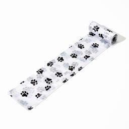 Пакеты для уборки за собаками с печатью (4 рулона по 15 пакетов 29×21 см), белый