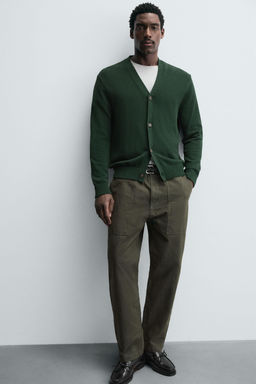 WASHED STRAIGHT-LEG TROUSERS - Zara фото 6