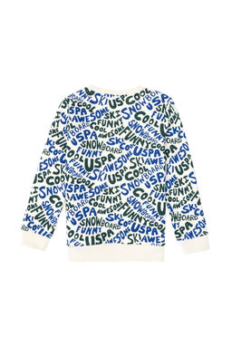 Кремовый свитшот для мальчика Неожиданная скидка в корзине - U.s. polo assn фото 3