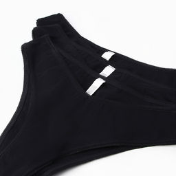 Трусы женские бразилиана Mark Formelle, набор 3 шт., чёрные, размер 48 (L)