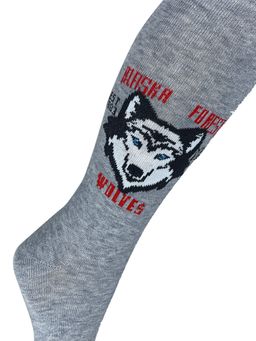 Волк, колготки детские серый/116-122