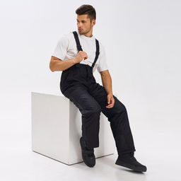 Полукомбинезон мужской зима М-302/1 Чёрный - Rodos фото 22