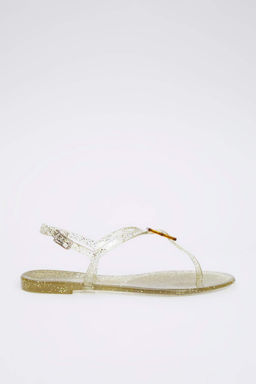 Trendyolmilla Shoes Siyah Jelly Parmak Aras? Kad?n Sandalet TAKSS25SD00065  фото 9