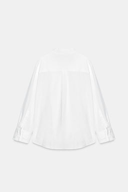 CAMISA ALAMARES LINO 100% ZW COLLECTION / Blanco - Zara фото 6