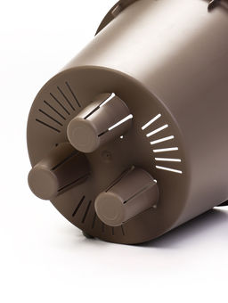 Кашпо для цветов «Рамона», 3.7 л, d=22 см, h=20 см, со вставкой, пластиковое, серое