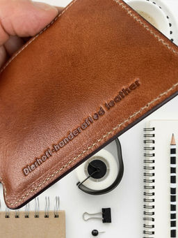 Мужской кожаный кардхолдер (кредитница) Dierhoff Д 6027-923/Р - Sergio valentini фото 2