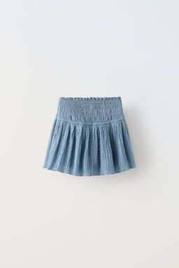 DOTTED MESH SKIRT WITH ELASTICATED DETAILS - Zara фото 2