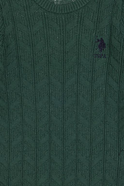 Erkek _ocuk Koyu Ye_il Basic Kazak Sepette S_rpriz _ndirim - U.s. polo assn фото 4