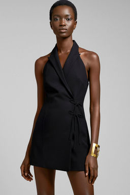 TRENDYOLMILLA K?rm?z? Duz Kesim Baglama Detayl? Mini Dokuma Elbise TWOSS25EL00255 фото 9