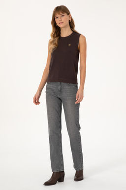 Kad_n Koyu Kahverengi Bisiklet yaka S_veter - U.s. polo assn фото 4