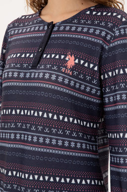 Женский темно-синий пижамный комплект Неожиданная скидка в корзине - U.s. polo assn фото 7