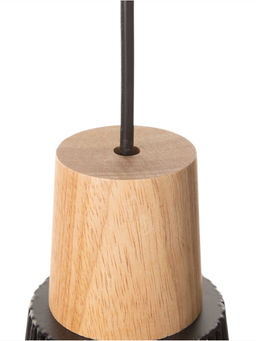 Светильник потолочный BayerLux «Крит», 1×40 Вт, Е27, черный/коричневый, 30×30×42(142)см