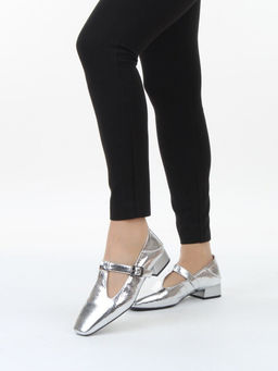 06-B68A-120U GREY/SILVER Туфли женские (натуральная кожа)