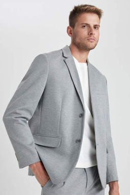 Modern Fit Ceket Yaka Dugmeli Blazer Ceket - Defacto фото 5