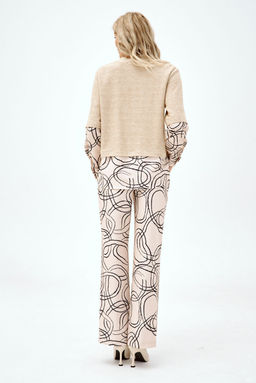 Брюки NIKVA н393-2 беж разводы  фото 2