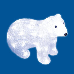 ULD-M3125-040/STA WHITE IP20 WHITE BEAR-4 Фигура светодиодная Белый медведь-4, 32*25см, 40 светодиодов. Белый свет. Провод прозрачный. TM Uniel