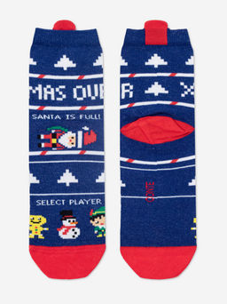 Цена за 2 пары. Носки новогодние синий - Conte elegant фото 3