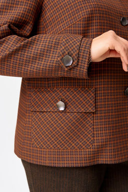 Жакет FITA 20753 терракот + коричневый  фото 2