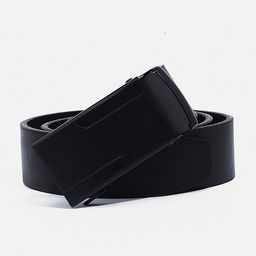 Ремень мужской, ширина 4 см, автомат, пряжка металл, цвет чёрный