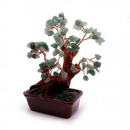 Дерево счастья Нефрит натуральные камни 16см Изобилие и процветание