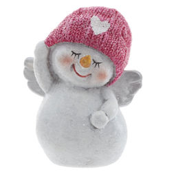 Фигурка декоративная "Снеговик", L6 W3,5 H7 см, 2в.
