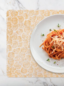 Цена за 2 шт. Салфетка сервировочная на стол Доляна «Салют», 45×30 см, золотая