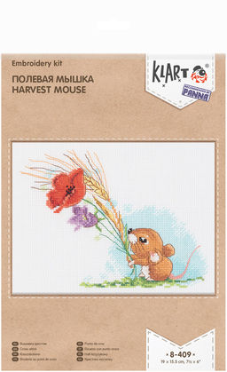 Klart набор для вышивания 8-409 Полевая мышка 19 х 15.5 см