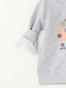 Bisiklet Yaka Bask?l? Uzun Kollu K?z ?ocuk Sweatshirt - Waikiki фото 2