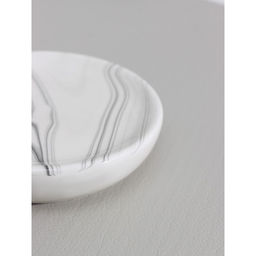 Мыльница керамическая «Розалин», бело-чёрная