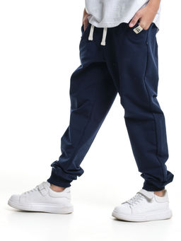 Брюки для мальчика штаны спортивные школьные 22-9829 синий - Mini maxi фото 2