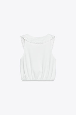 BUTTON-UP COLLAR TOP - Zara фото 15