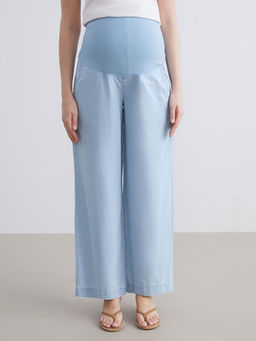 Kar?n Panelli Wideleg Hamile Jean Pantolon
