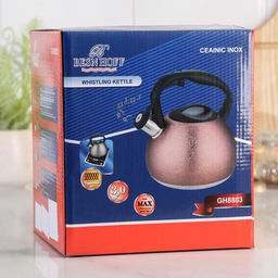 Чайник со свистком «Бархат», 3 л, цвет красный