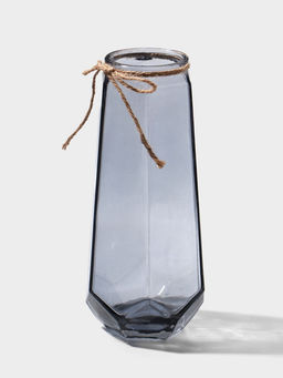 Ваза «Калли», 21×9.5 см, стекло, серая