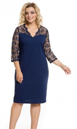 Платье 954 синий