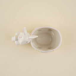 Конфетница SL Home «Пасхальные кролики», 21.5×10.5×15.5 см, доломит, белая