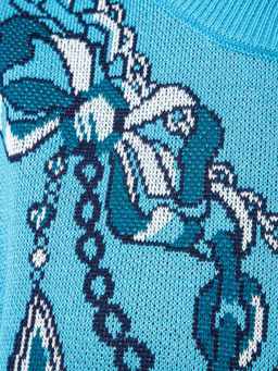 Джемпер женский ZZ-07012 l.blue - Eleganzza фото 4