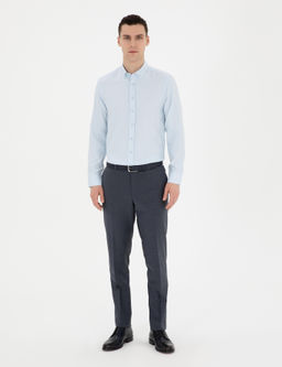 Рубашка Pierre Cardin Oxford Slim Fit светло-голубая