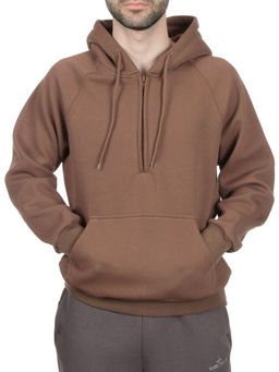 E21 DK. BROWN Худи мужское (90% хлопок, 10% полиэстер)