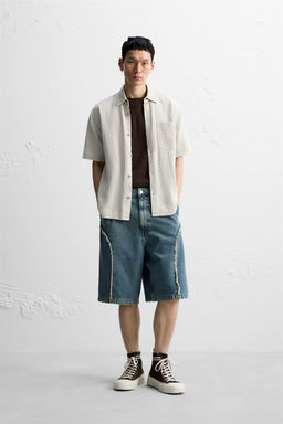 SOLUK EFEKTLI DOKULU GOMLEK - Zara фото 2