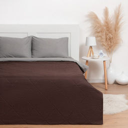 Покрывало LoveLife 2 сп 180х2105 см, цвет темно-коричневый, микрофайбер, 100% п/э