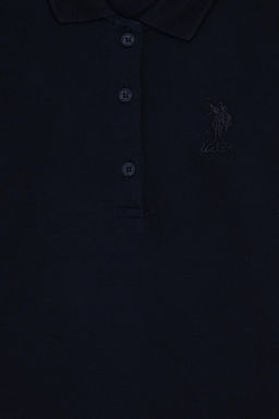 Базовый свитшот темно-синего цвета для девочек - U.s. polo assn фото 3