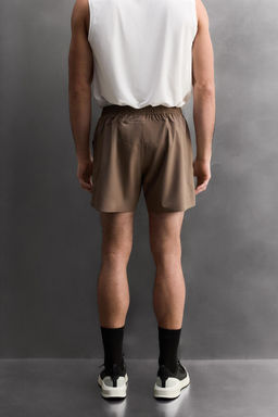 PANTALONES CORTOS B?SICOS ENTRENAMIENTO 7 / Gris topo - Zara фото 3