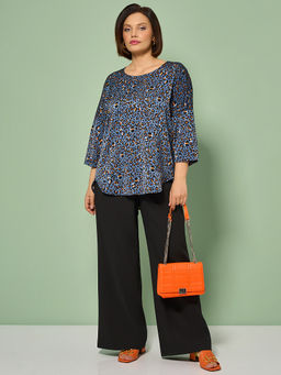 Блузка 0250-2а темно-голубой - Aquarell фото 26