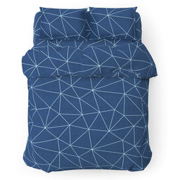 Пододеяльник Евростандарт Я верю в себя-Б 2/10 синий 220х215см, бязь Комфорт 121г/м2, хлопок 100%, упаковка классическая ПВХ 28х41см, Домашняя мода (Россия)